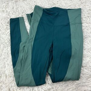 Lululemon Wake & Train Tight *28" Green Jasper / Frosted Pine